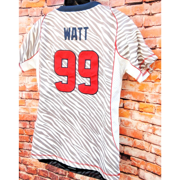 JJ WATT 99 Houston Texans Women Zebra"Stitched NFL Football Jersey Medium Nike - Picture 7 of 8